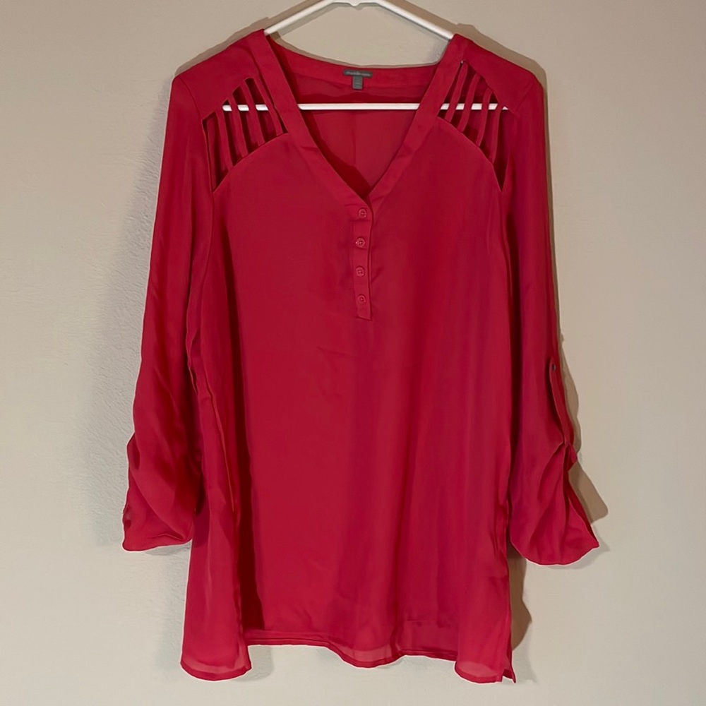 Coral Blouse